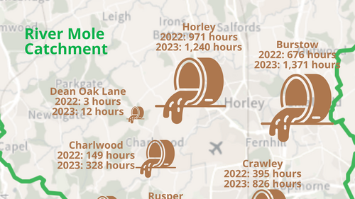 River Mole sewage map