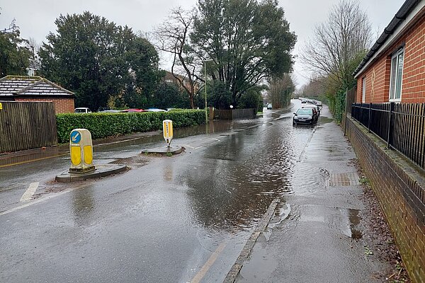 Station Approach flooded