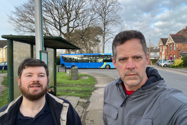 Steve and Andrew on Lee Street